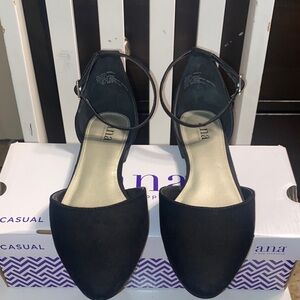 a.n.a Black Casual Flats